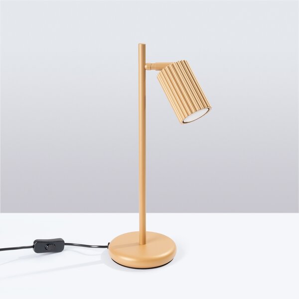 Sollux Lighting Stolní lampa KARBON zlatá