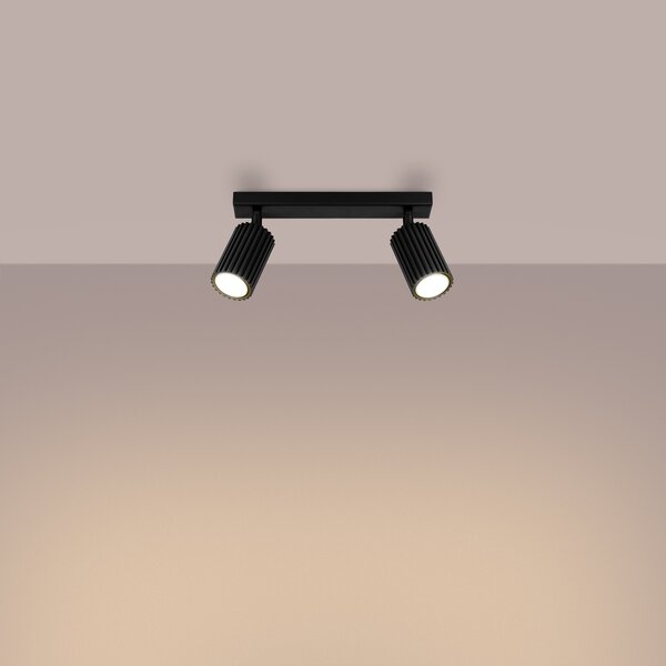 Sollux Lighting Stropní svítidlo KARBON 2 černé