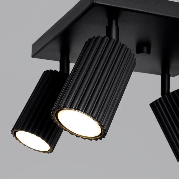 Sollux Lighting Stropní svítidlo KARBON 4 černé