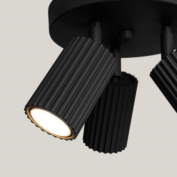 Sollux Lighting Stropní svítidlo KARBON 3P černé