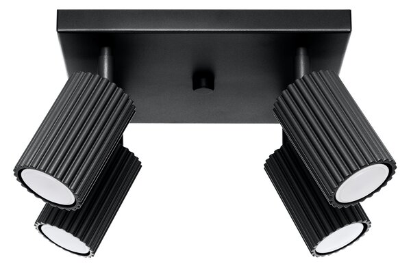 Sollux Lighting Stropní svítidlo KARBON 4 černé