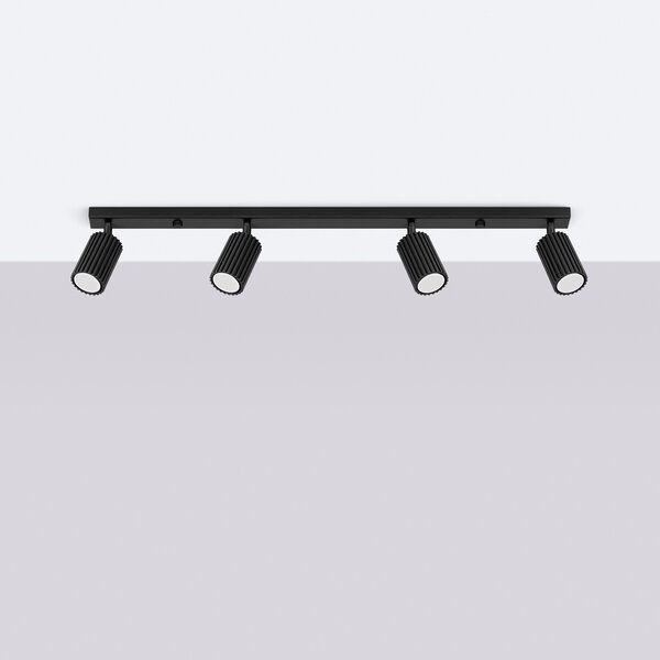 Sollux Lighting Stropní svítidlo KARBON 4L černé