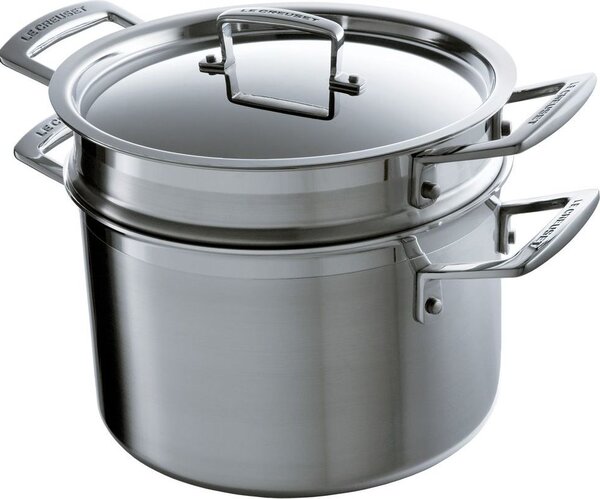Le Creuset 96200520001000 Hrnec s vložkou pro vaření v páře a na těstoviny 3-ply 20 cm
