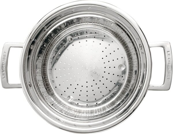Le Creuset 96200520001000 Hrnec s vložkou pro vaření v páře a na těstoviny 3-ply 20 cm