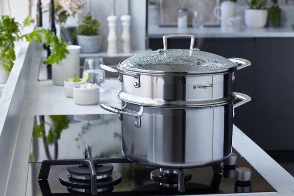 Le Creuset 96200520001000 Hrnec s vložkou pro vaření v páře a na těstoviny 3-ply 20 cm