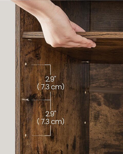 SONGMICS Botník Vasagle Endersen 104 cm hnědý/černý