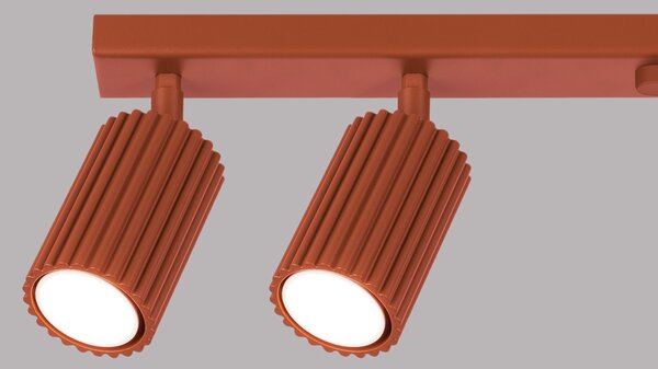 Sollux Lighting Stropní svítidlo KARBON 6L červený okr