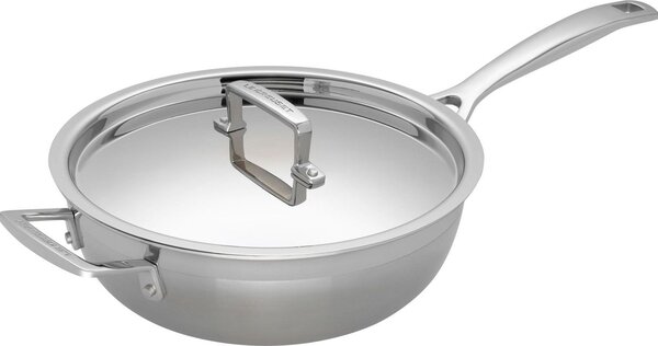 Le Creuset 96201424001000 Pánev Sautè 3-ply hluboký s nepřilnavým povrchem 24 cm