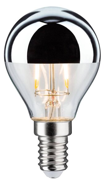 LED žárovka-kapka E14 827 zrcadlená stříbrná 2,6 W