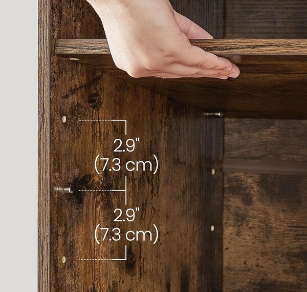 SONGMICS Botník Vasagle Endersen 78,5 cm hnědý/černý