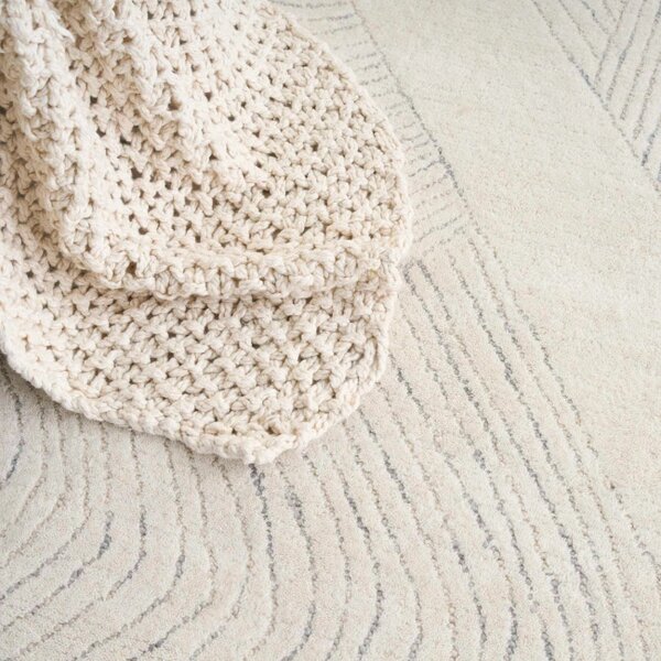 Koberec DKNY PURE PATTERNS ivory / šedý