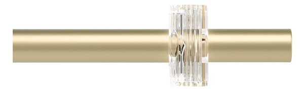 Ocelová roztažitelná garnýž v matně zlaté barvě 107 - 305 cm Flute – Umbra