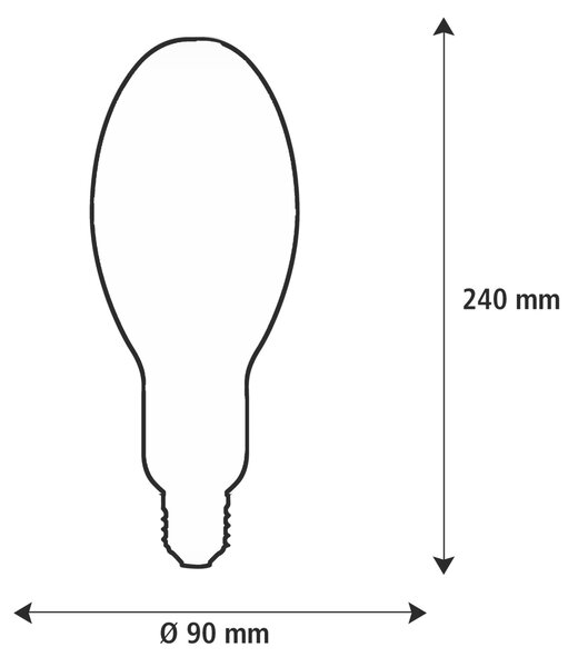 Segula 55894 LED žárovka elipsa vysoký jas čirá E27 14 W (102 W) 1550 Lm 2.700 K