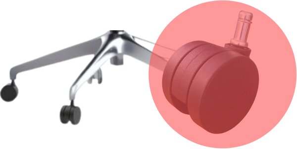 Ergonomická kancelářská židle MERCURY BESSEL ŠEDÝ PLAST, MODRÁ – pohodlné sezení
