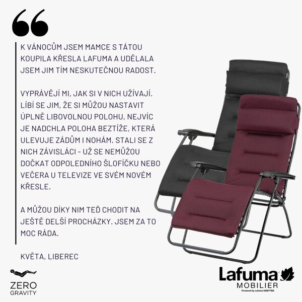 Relaxační křeslo Lafuma RSX Clip AirComfort černá Acier