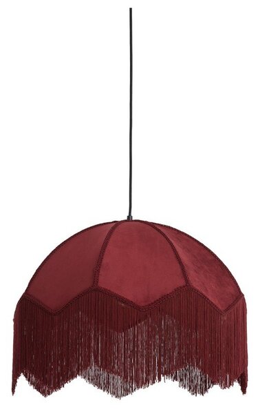 Vínové závěsné svítidlo s textilním stínidlem ø 60 cm Malacia – Light & Living