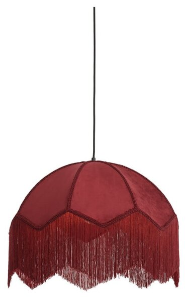 Vínové závěsné svítidlo s textilním stínidlem ø 60 cm Malacia – Light & Living