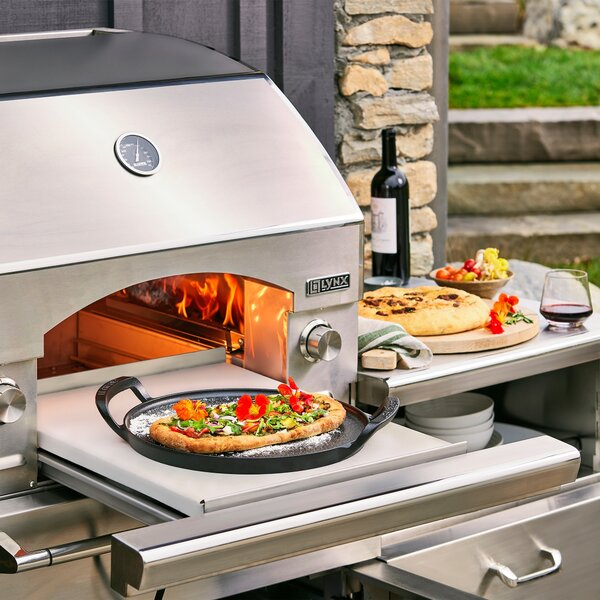 Le Creuset 20272350000005 Plech na pizzu BBQ Outdoor 35 cm černý matný
