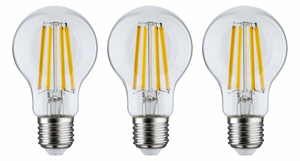 PAULMANN Eco-Line Filament 230V LED žárovka E27 3ks-sada 3x4W 3000K čirá