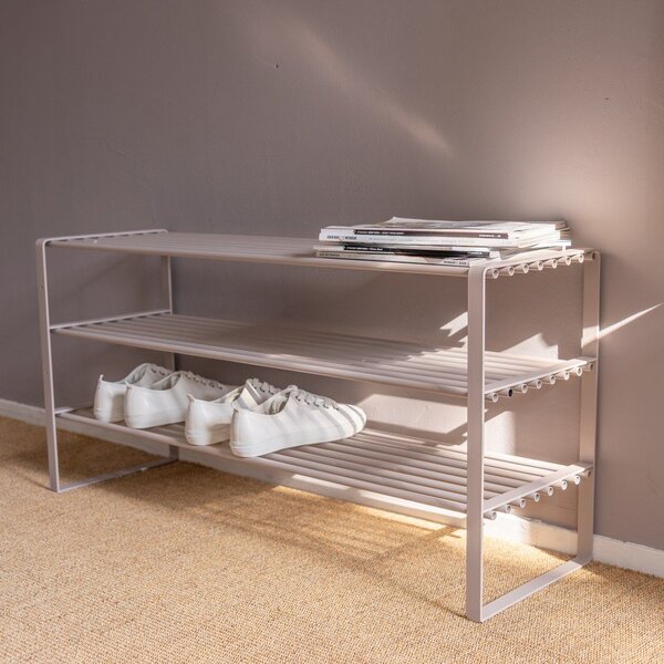 Taupe kovový botník 70x48,5x29 cm Rex – Spinder Design