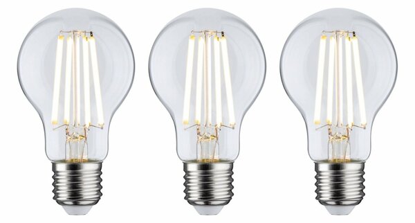 PAULMANN Eco-Line Filament 230V LED žárovka E27 3ks-sada 3x4W 3000K čirá