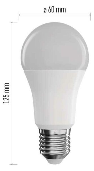 EMOS Chytrá LED žárovka GoSmart A60 / E27 / 11 W (75 W) / 1 050 lm / RGB / stmívatelná / Zigbee ZQZ515R