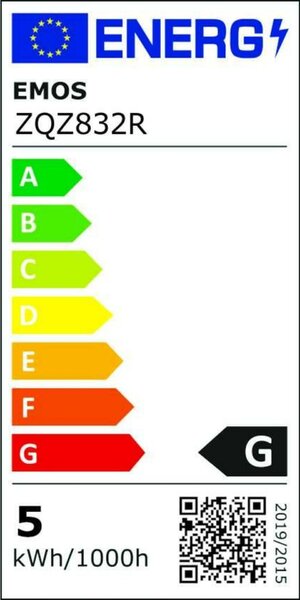 EMOS Chytrá LED žárovka GoSmart MR16 / GU10 / 4,8 W (35 W) / 400 lm / RGB / stmívatelná /Zigbee ZQZ832R