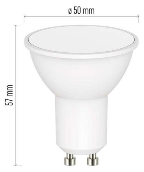 EMOS Chytrá LED žárovka GoSmart MR16 / GU10 / 4,8 W (35 W) / 400 lm / RGB / stmívatelná /Zigbee ZQZ832R