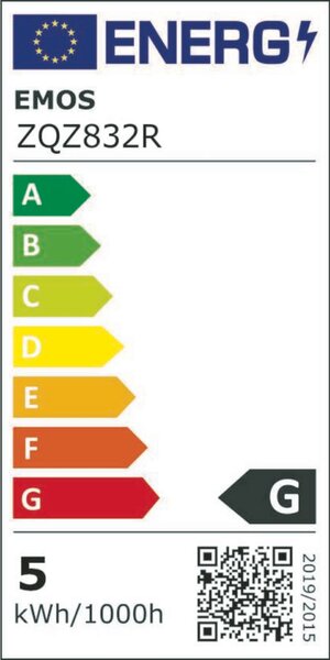 EMOS Chytrá LED žárovka GoSmart MR16 / GU10 / 4,8 W (35 W) / 400 lm / RGB / stmívatelná /Zigbee ZQZ832R