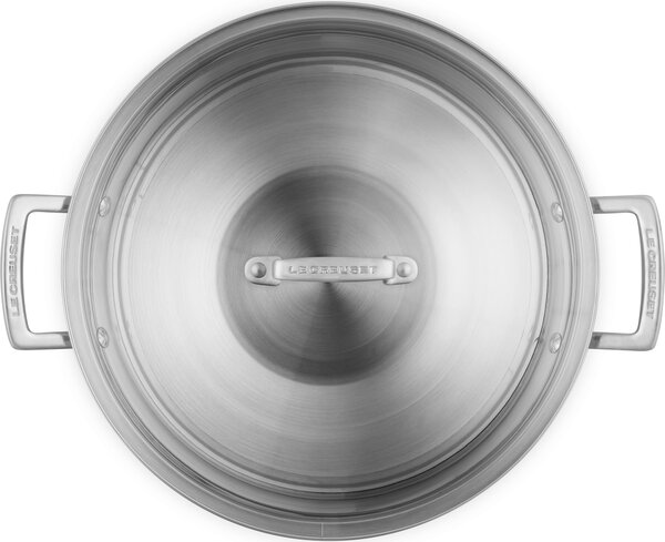 Le Creuset 96101130000000 Wok s poklicí, 3-vrstvý, 30 cm, 2 díl