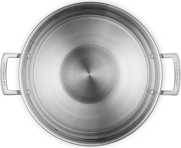 Le Creuset 96101130000000 Wok s poklicí, 3-vrstvý, 30 cm, 2 díl