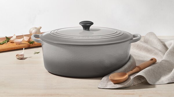 Le Creuset 25002295412463 Pekáč oválný, 29 cm, světle šedý