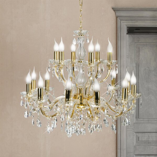 Candellux Maria Teresa závěsné svítidlo x40 W zlatá 30-94615
