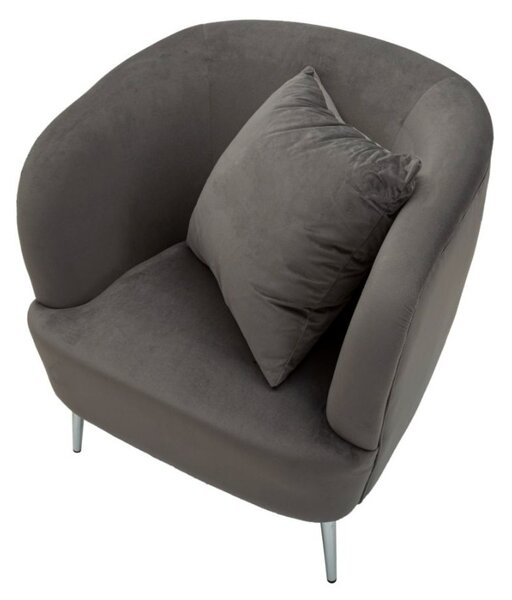 Designové křeslo Caerwyn šedé