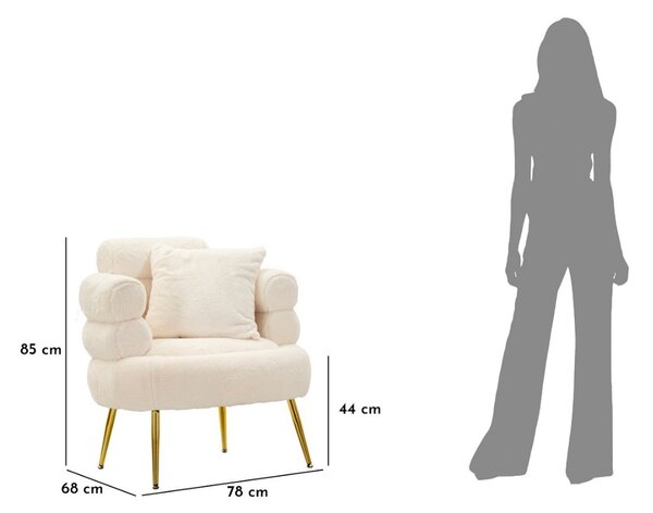 Designové křeslo Harmony bílé