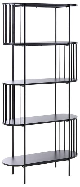 Knihovna se 4 policemi OREANA 172 cm Černá