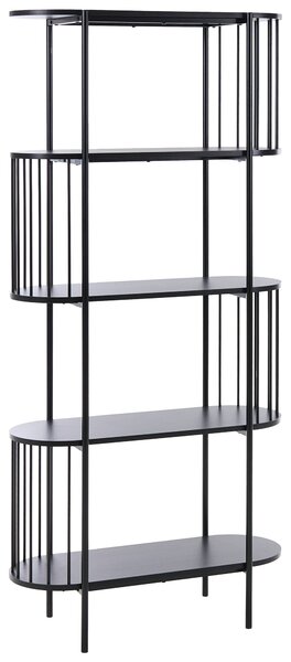 Knihovna se 4 policemi OREANA 172 cm Černá