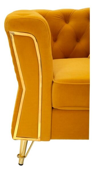 Designové křeslo Washakie hořčičné