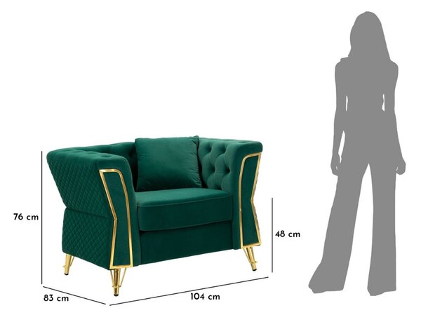 Designové křeslo Washakie zelené