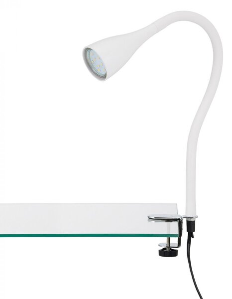Lampa Briloner se svorkou a flexibilním ramenem - GU10, v.60 cm Barva: Bílá