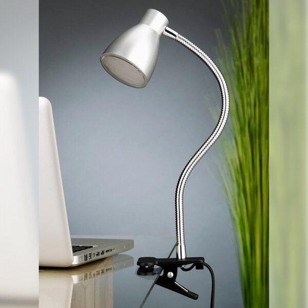 LED Lampa Briloner na klipu s flexibilním ramenem Barva: Bílá