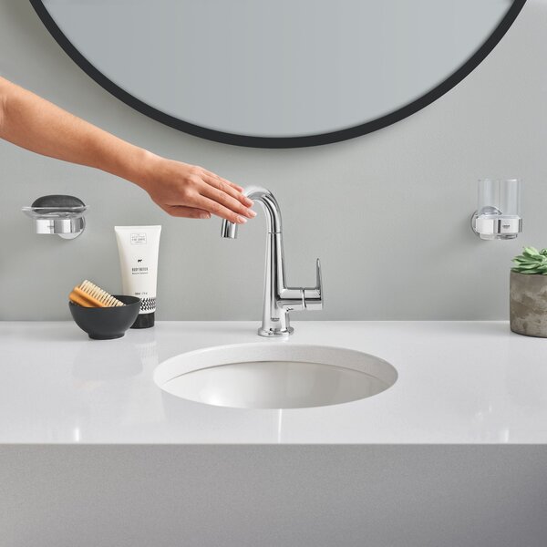 Grohe Essentials kelímek na čištění zubů průhledná-chrom 40447001