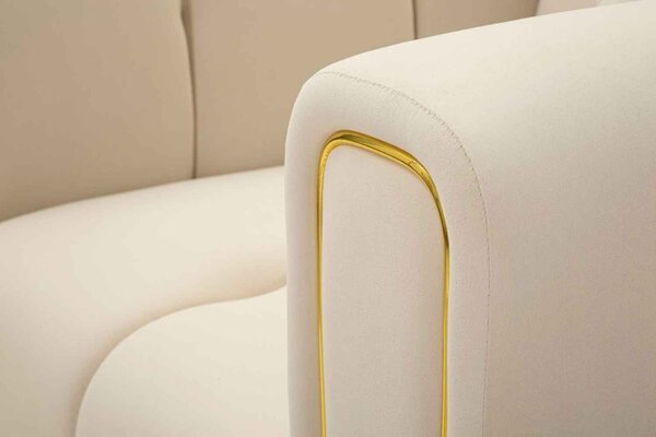 Designové křeslo Baudouin krémové