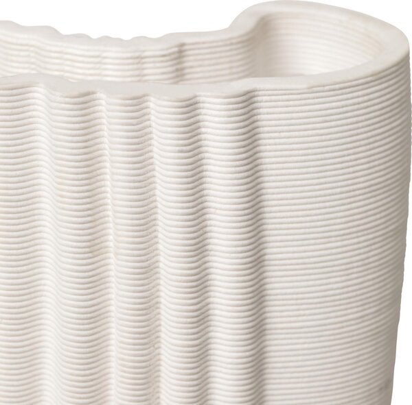 Ferm Living 1104266244 Váza Moire 30 cm krémová