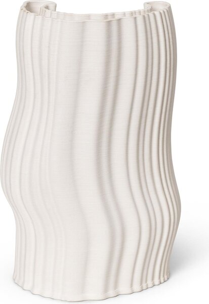 Ferm Living 1104266244 Váza Moire 30 cm krémová