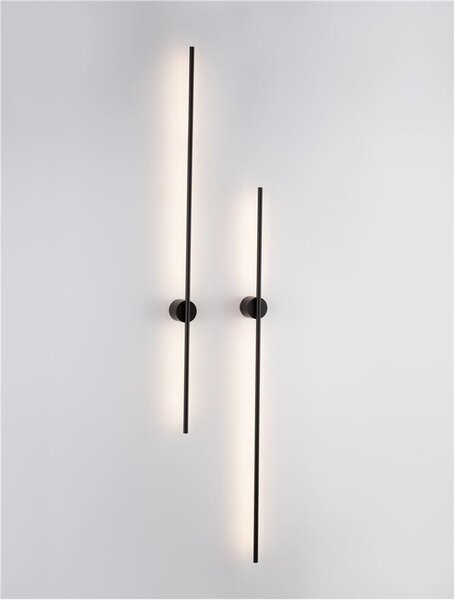 Nova Luce Nástěnné LED svítidlo ADEN černý hliník 20W 3000K