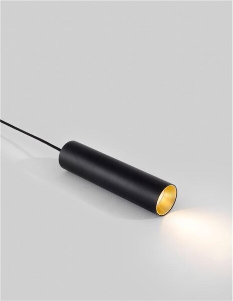 Nova Luce Závěsné svítidlo AILA, GU10 1x10W Barva: Černá