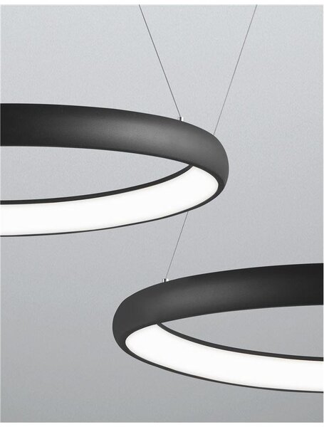 Nova Luce Závěsné LED svítidlo ALBI, 50W 3000K stmívatelné Barva: Bílá