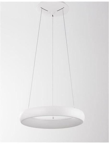 Nova Luce Závěsné LED svítidlo ALBI, 32W 3000K stmívatelné Barva: Bílá