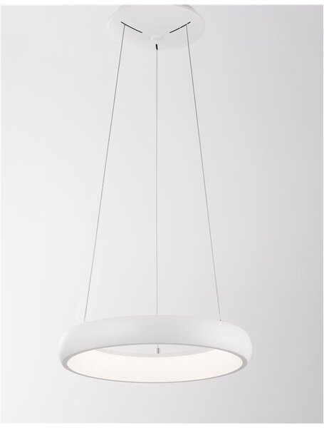 Nova Luce Závěsné LED svítidlo ALBI, 32W 3000K stmívatelné Barva: Bílá